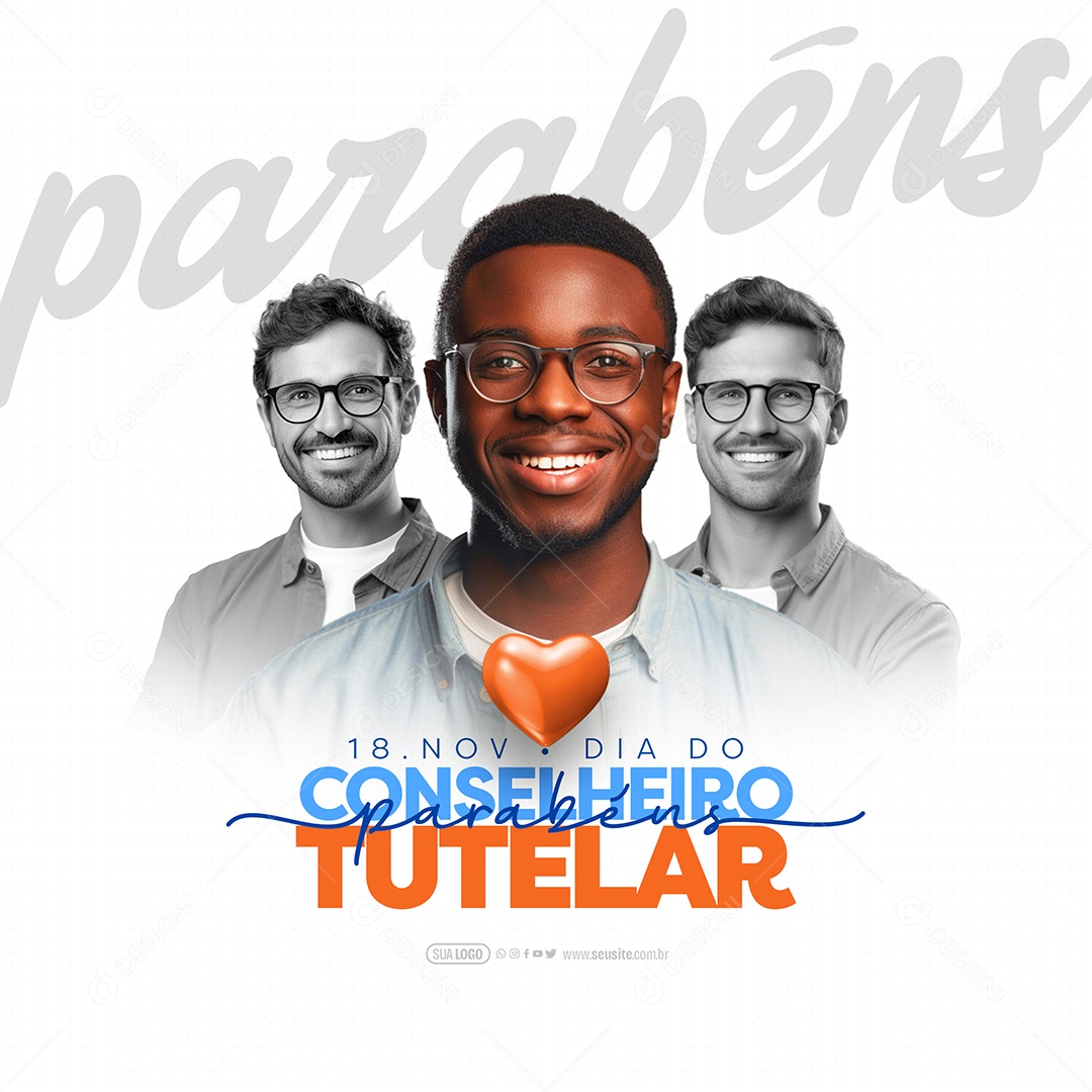 Social Media Dia Do Conselheiro Tutelar 18 De Novembro PSD Editável