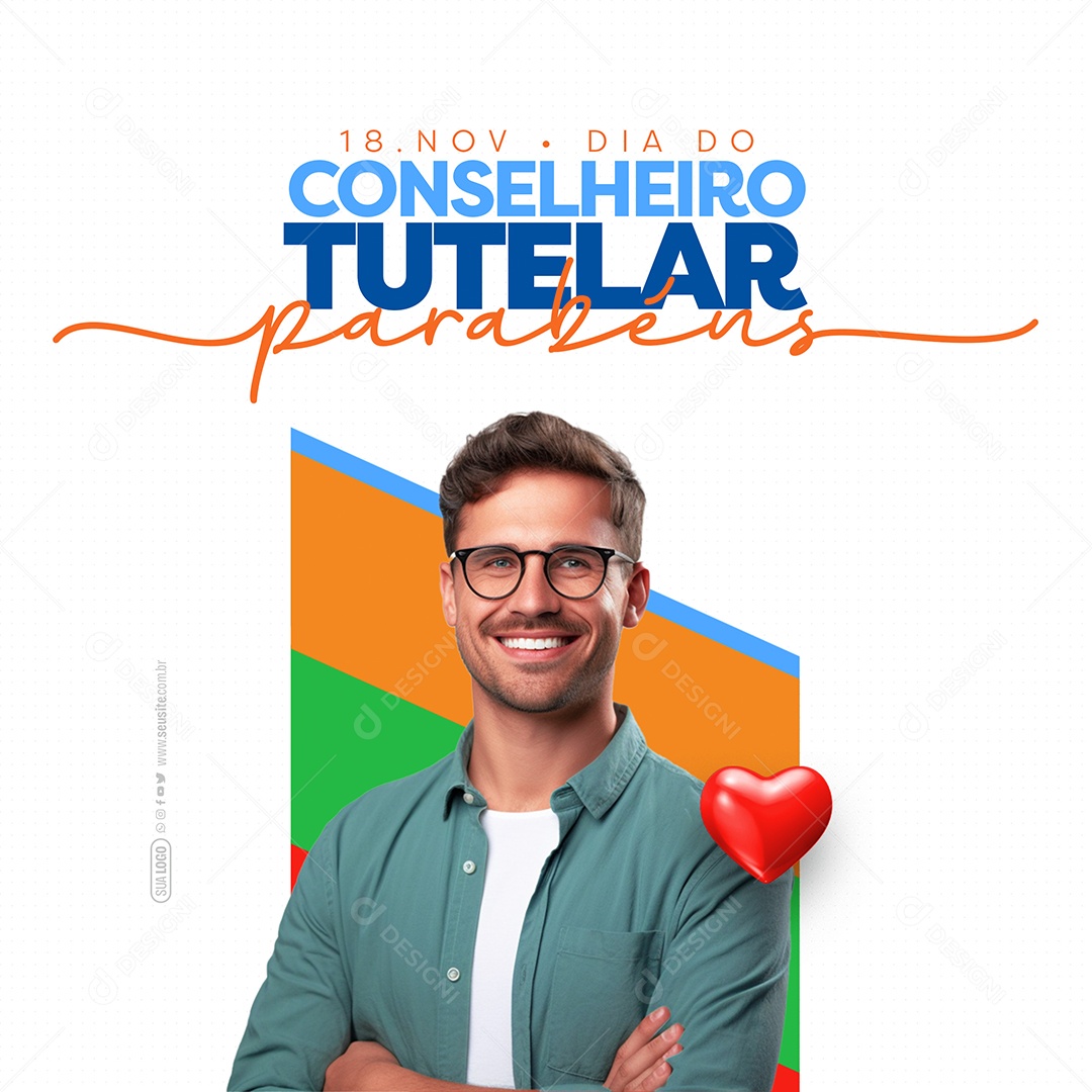 Social Media 18 De Novembro Dia Do Conselheiro Tutelar PSD Editável