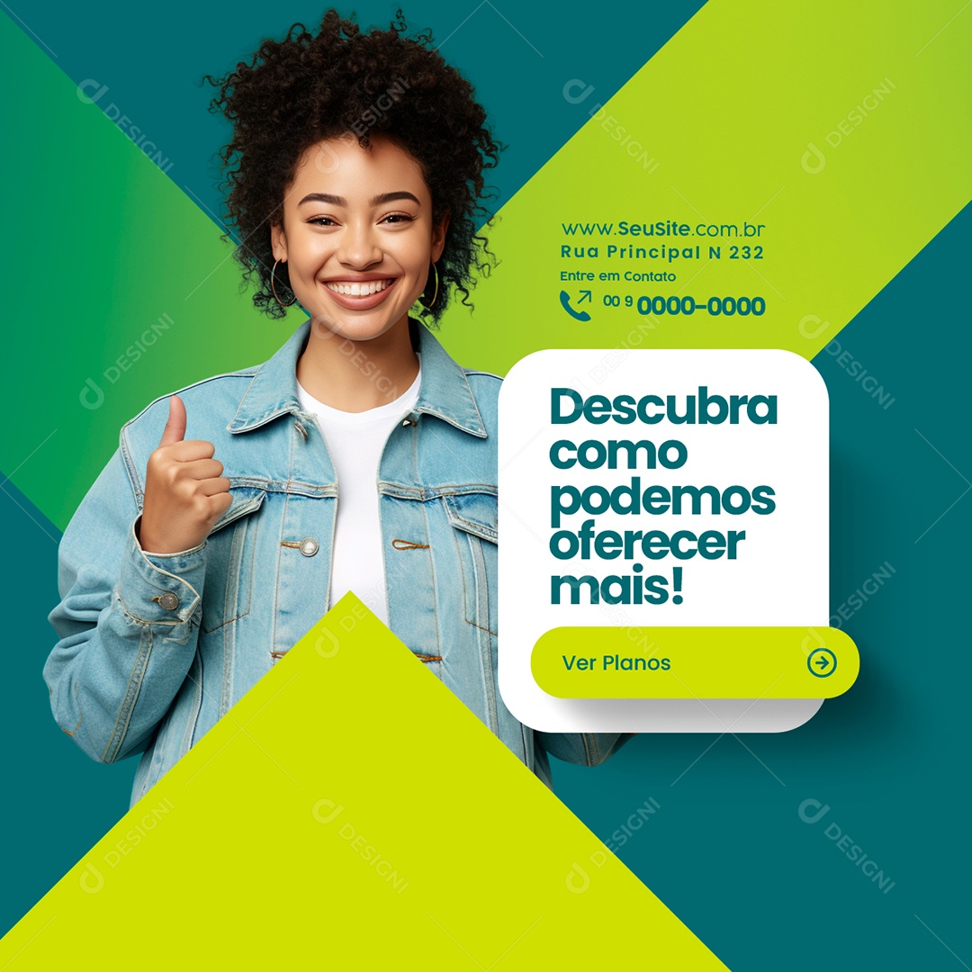 Social Media Seguradora Descubra Como Podemos Oferecer Mais Ver Planos PSD Editável