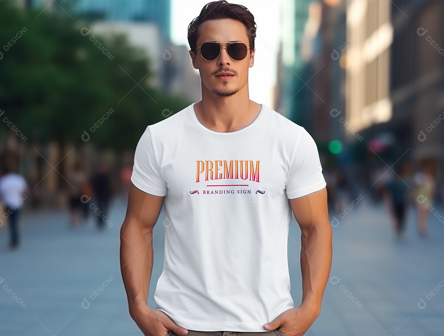 Modelo de Logo de Empresa PSD Editável