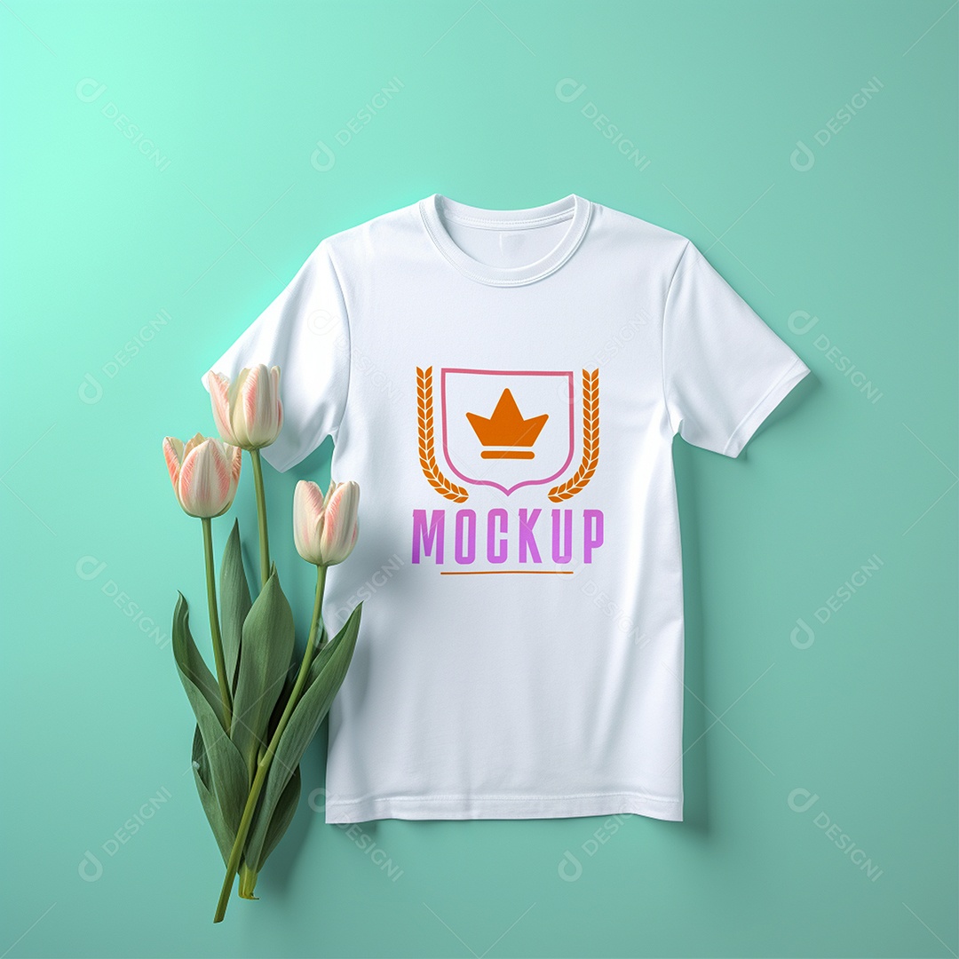Mockup De Camisa Masculina T Shirt PSD Editável