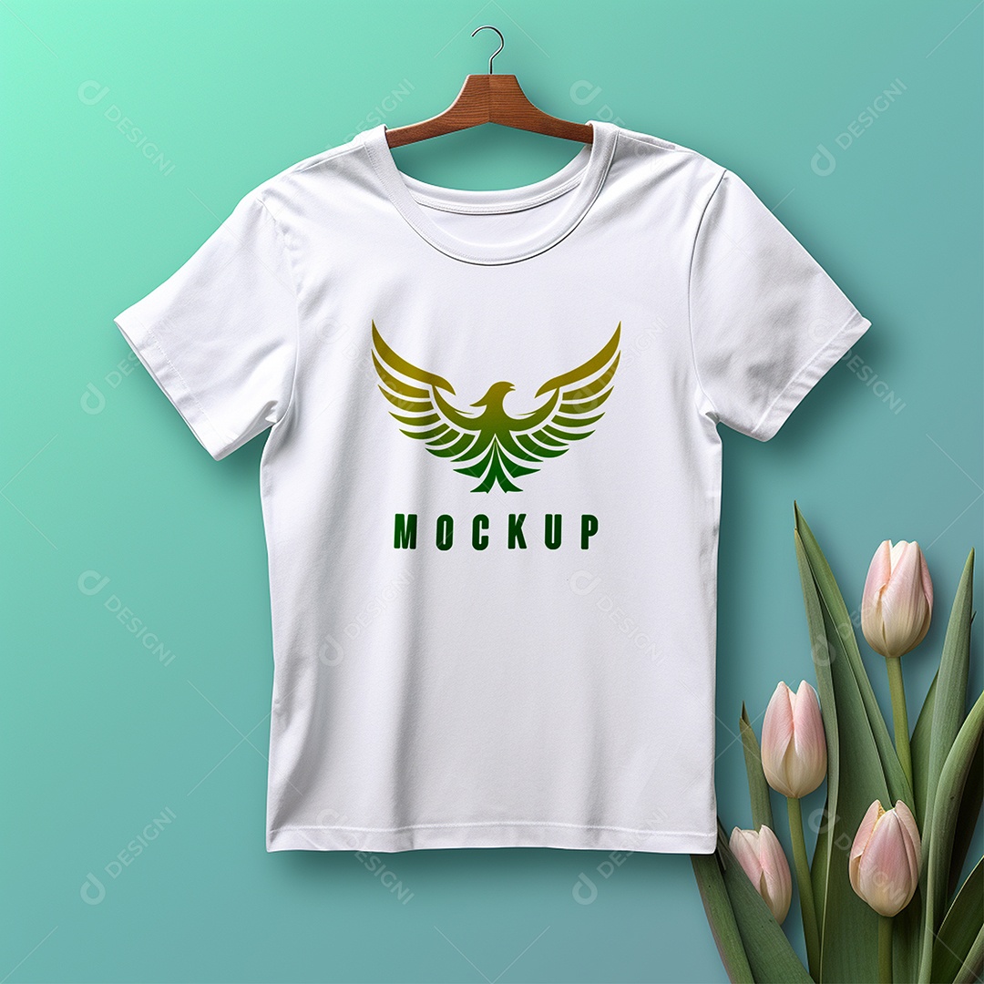 Mockup De Camisa Masculina T Shirt PSD Editável