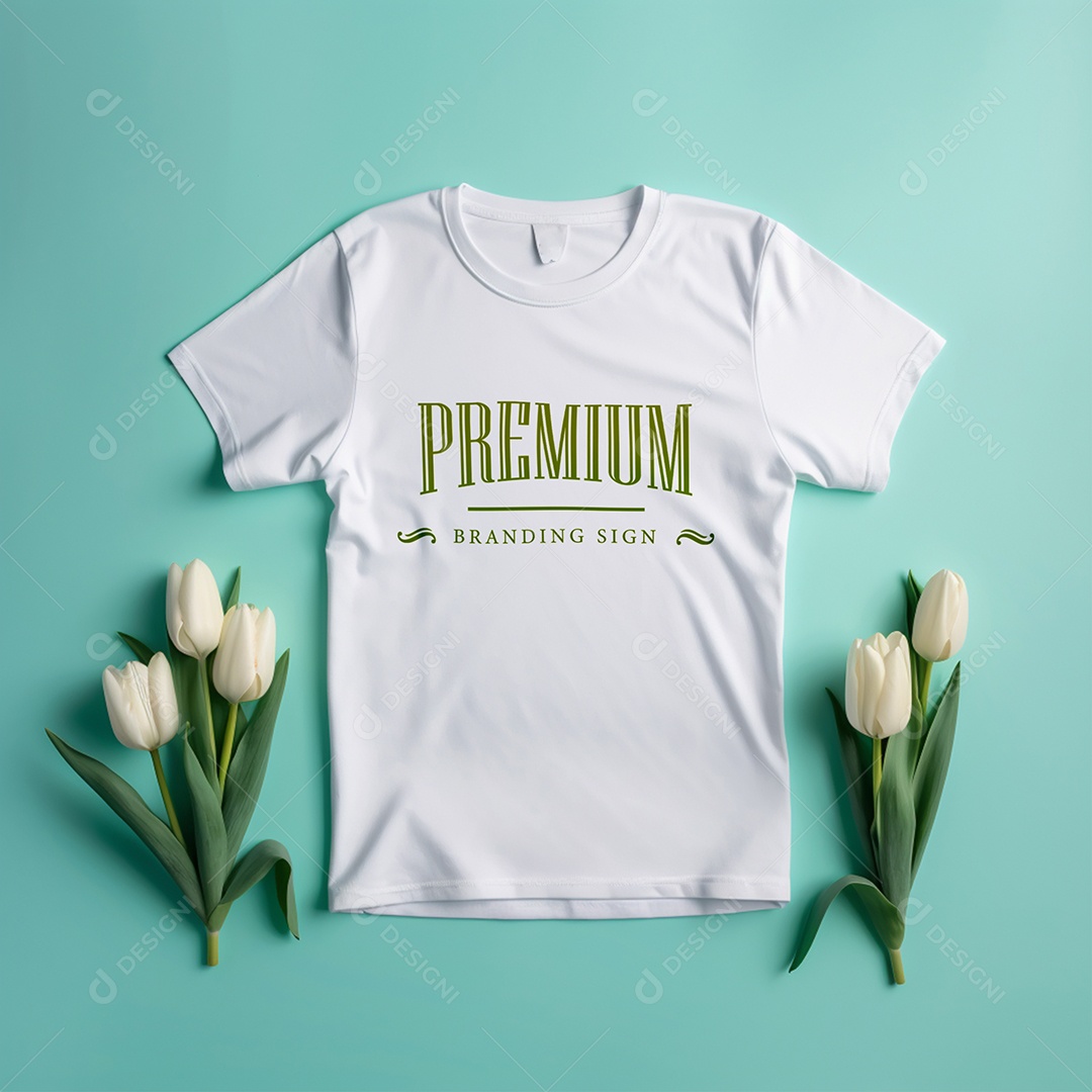 Mockup De Camisa Masculina T Shirt PSD Editável