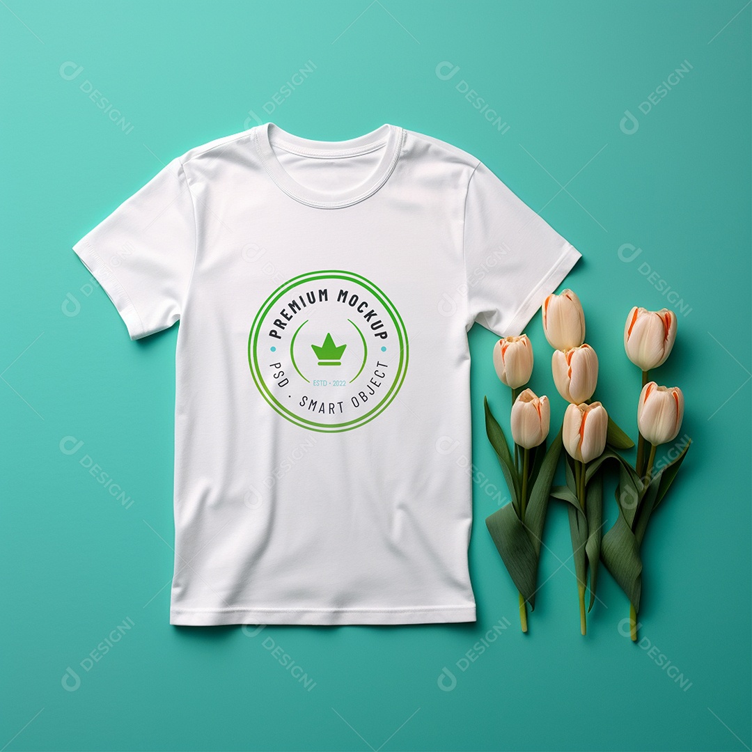 Mockup De Camisa Masculina T Shirt PSD Editável