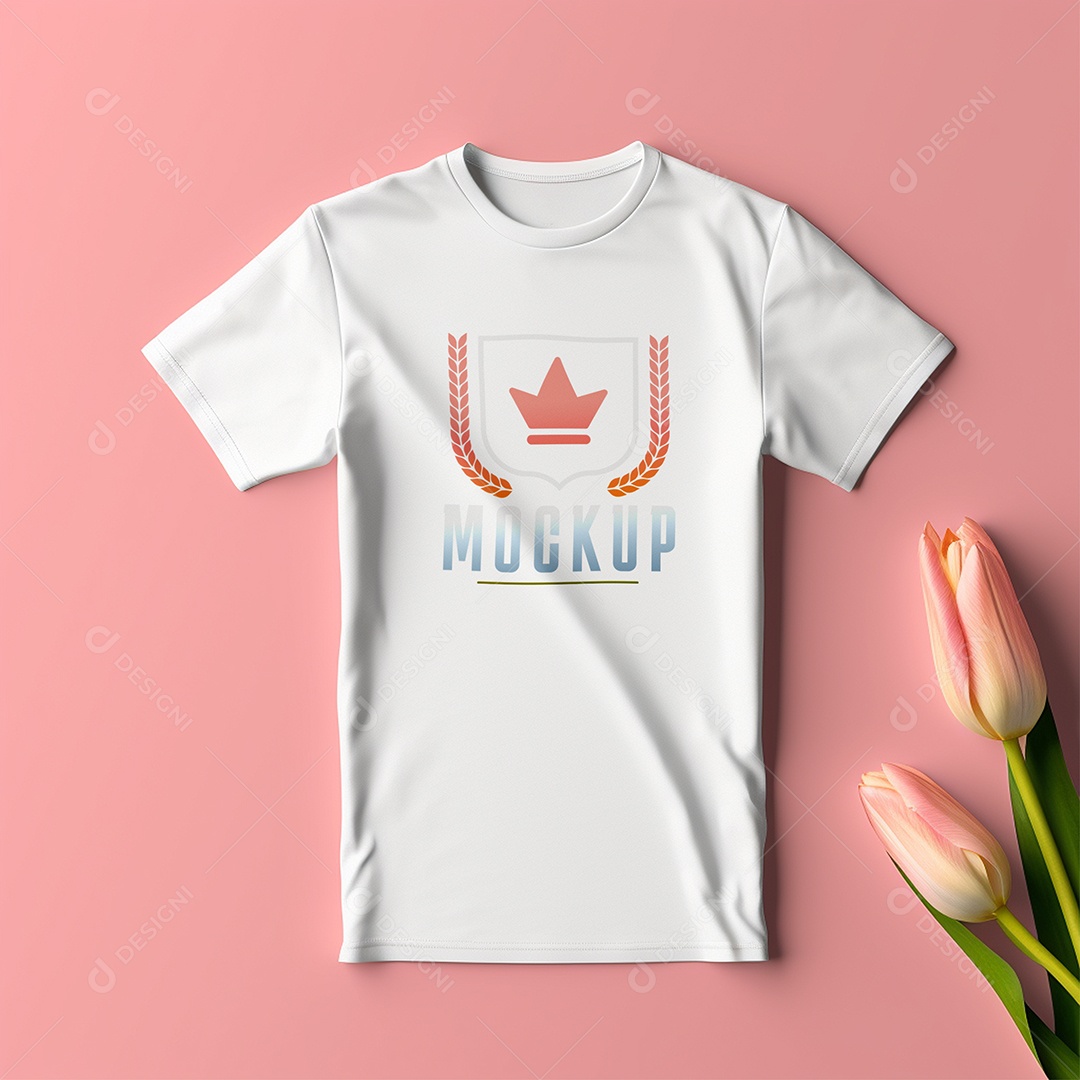 Mockup De Camisa Masculina T Shirt PSD Editável