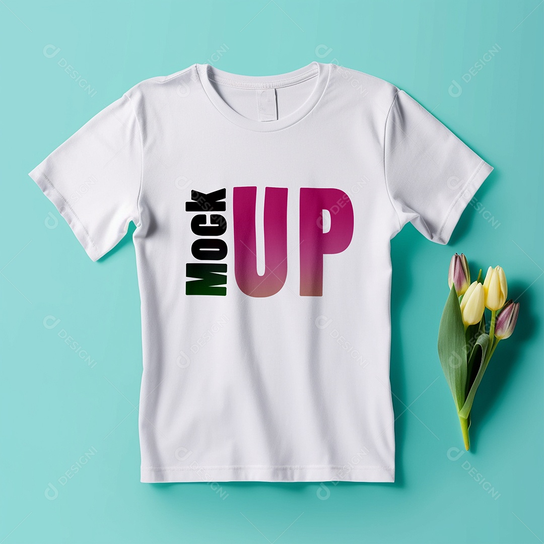 Mockup De Camisa Masculina T Shirt PSD Editável