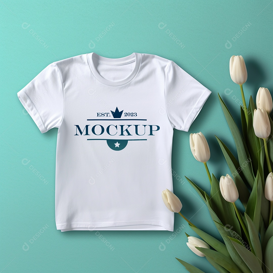 Mockup De Camisa Masculina T Shirt PSD Editável