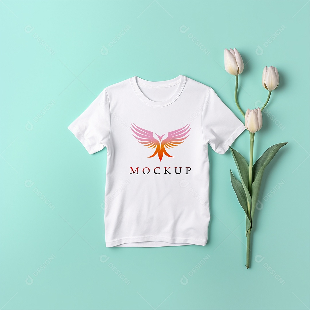 Mockup De Camisa Masculina T Shirt PSD Editável