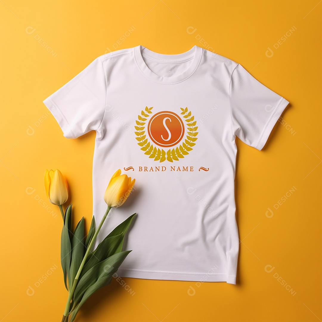 Mockup De Camisa Masculina T Shirt PSD Editável