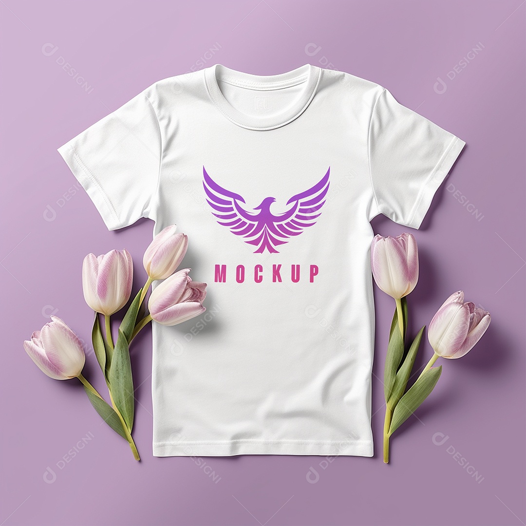 Mockup De Camisa Masculina T Shirt PSD Editável