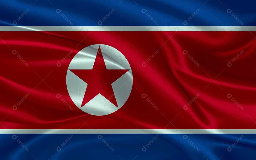 Bandeira da Coreia do Norte