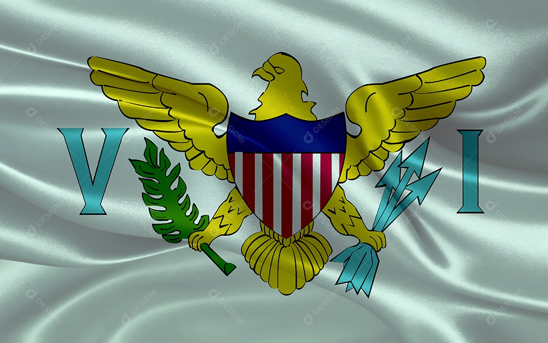 Bandeira da Ilha Virgem Bandeira dos EUA