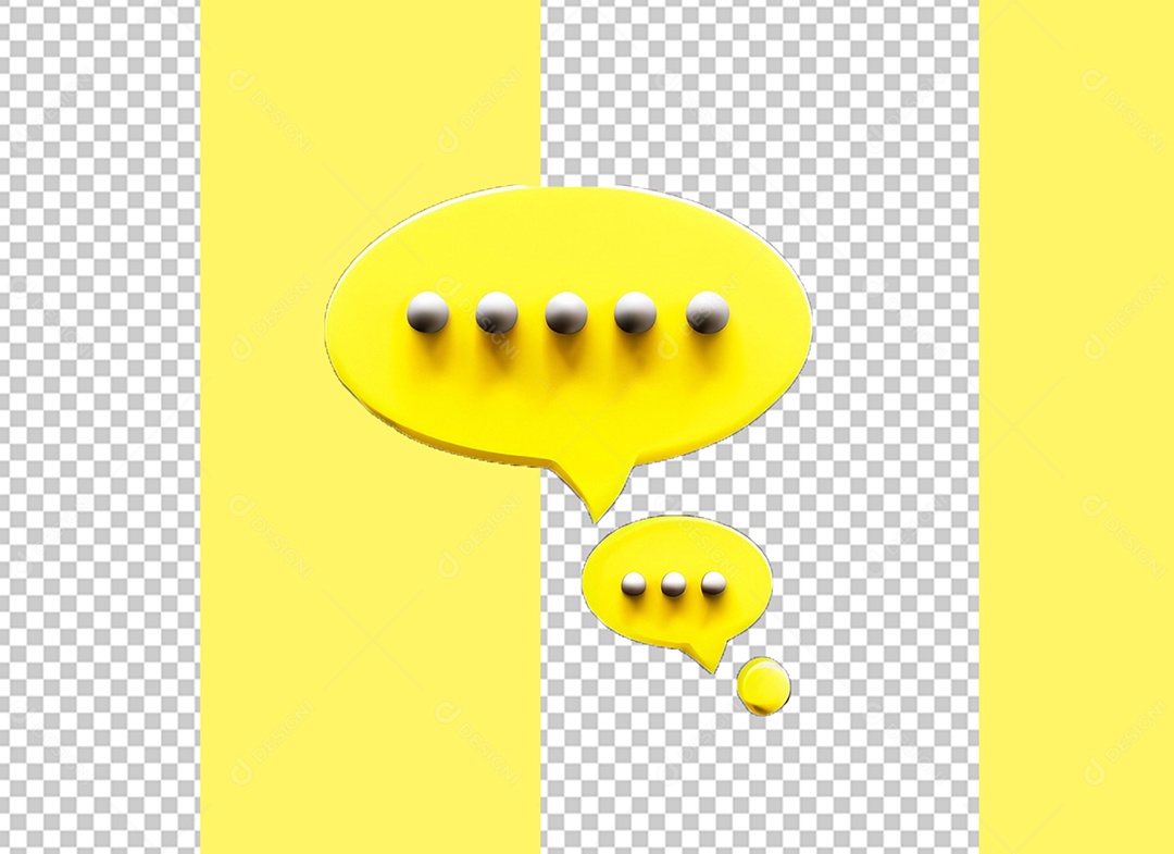 Ícone de Ideia Elemento 3D para Composição PSD