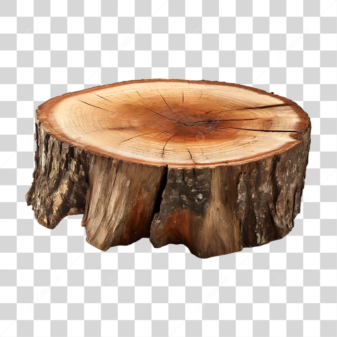 Toco de Madeira PNG Transparente