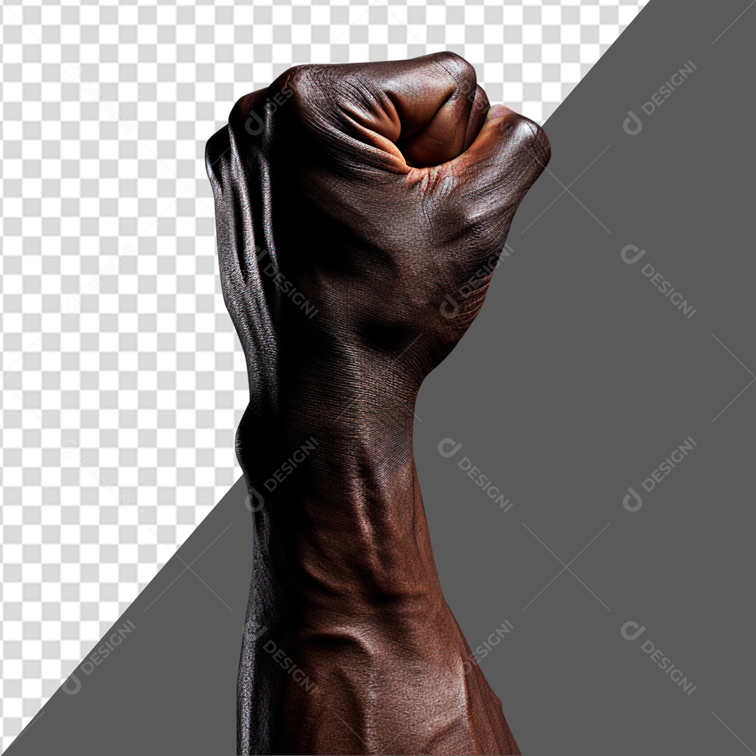 Punho Negro Fechado Dia Da Consciência Negra PSD