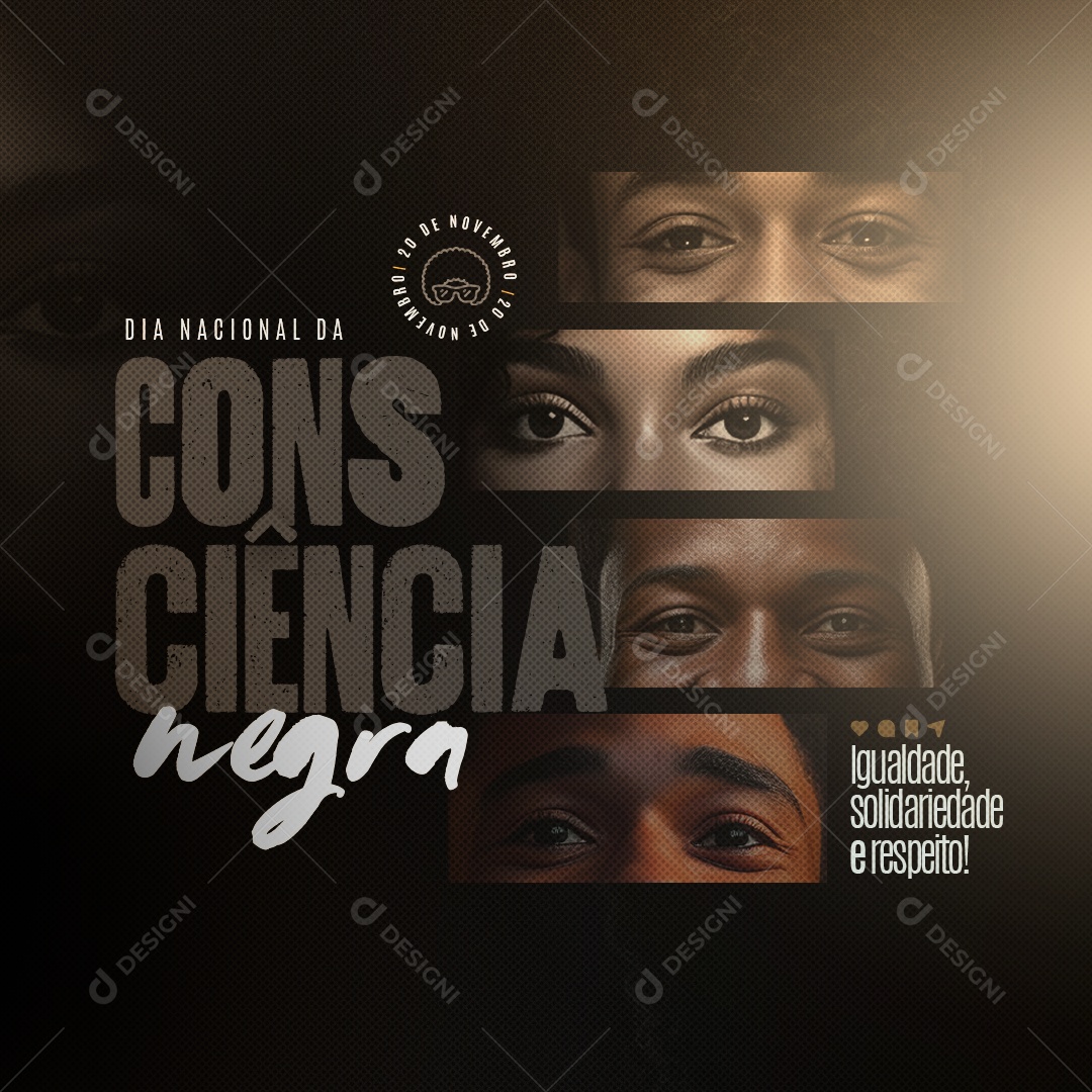 Social Media Dia Nacional Da Consciência Negra PSD Editável
