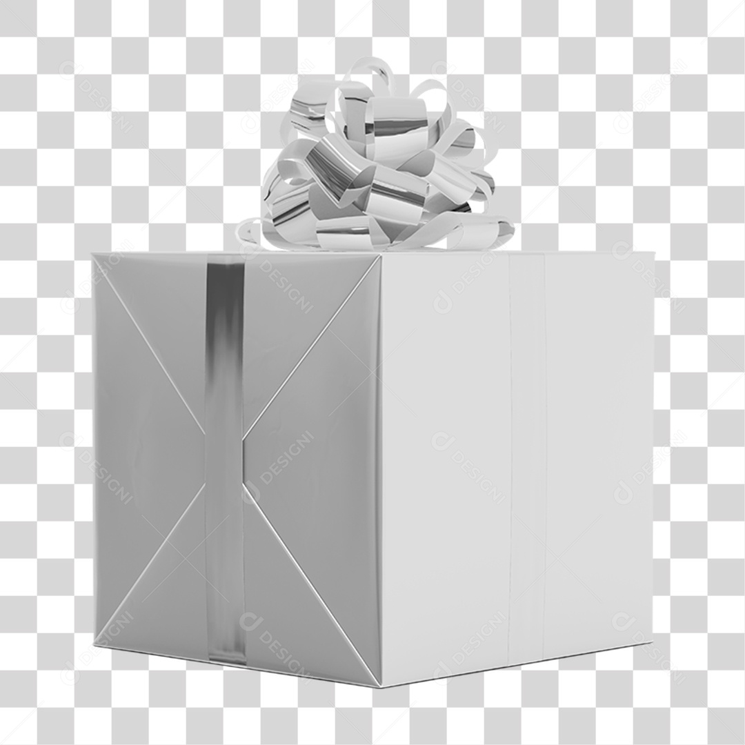Caixa de Presentes com Laço PNG Transparente