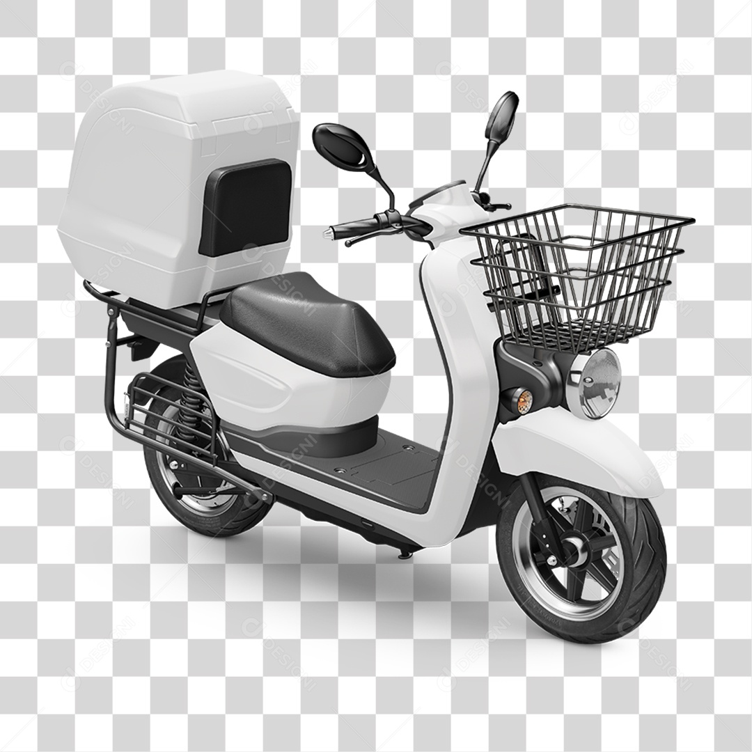 Scooter Branca PNG Transparente