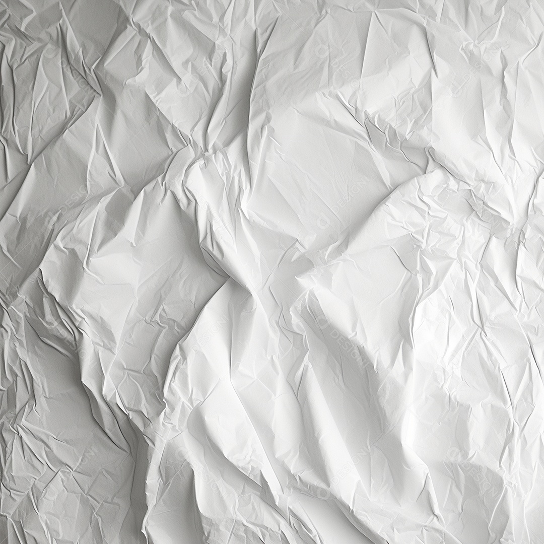 Postagem de papel branco em branco amassado e vincado