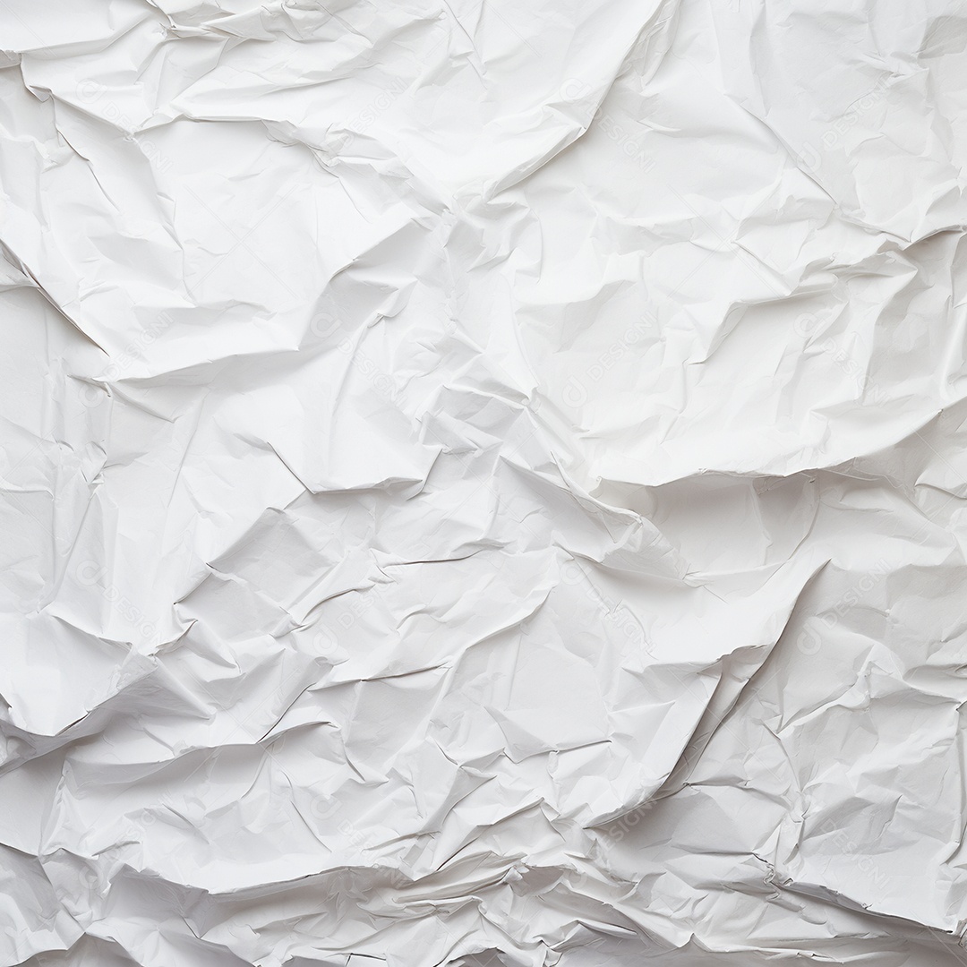 Postagem de papel branco em branco amassado e vincado