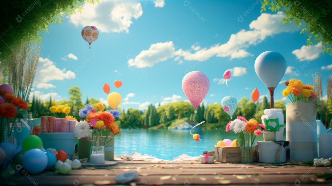 Dia Mundial da Saúde, 7 de abril, IA generativa de desenhos animados em 3D (27).