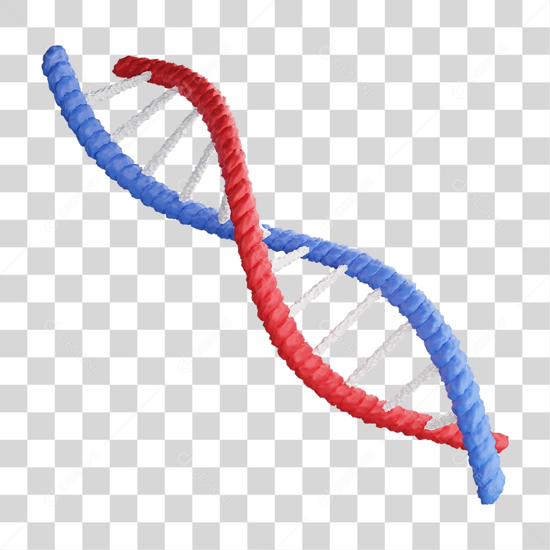 Elemento 3D Dna Cores Formas PNG Transparente