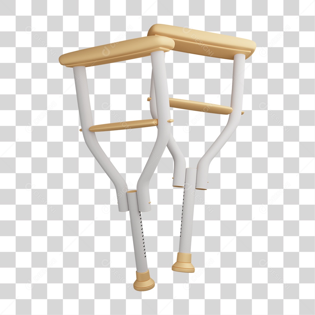 Muletas de Metal PNG Transparente