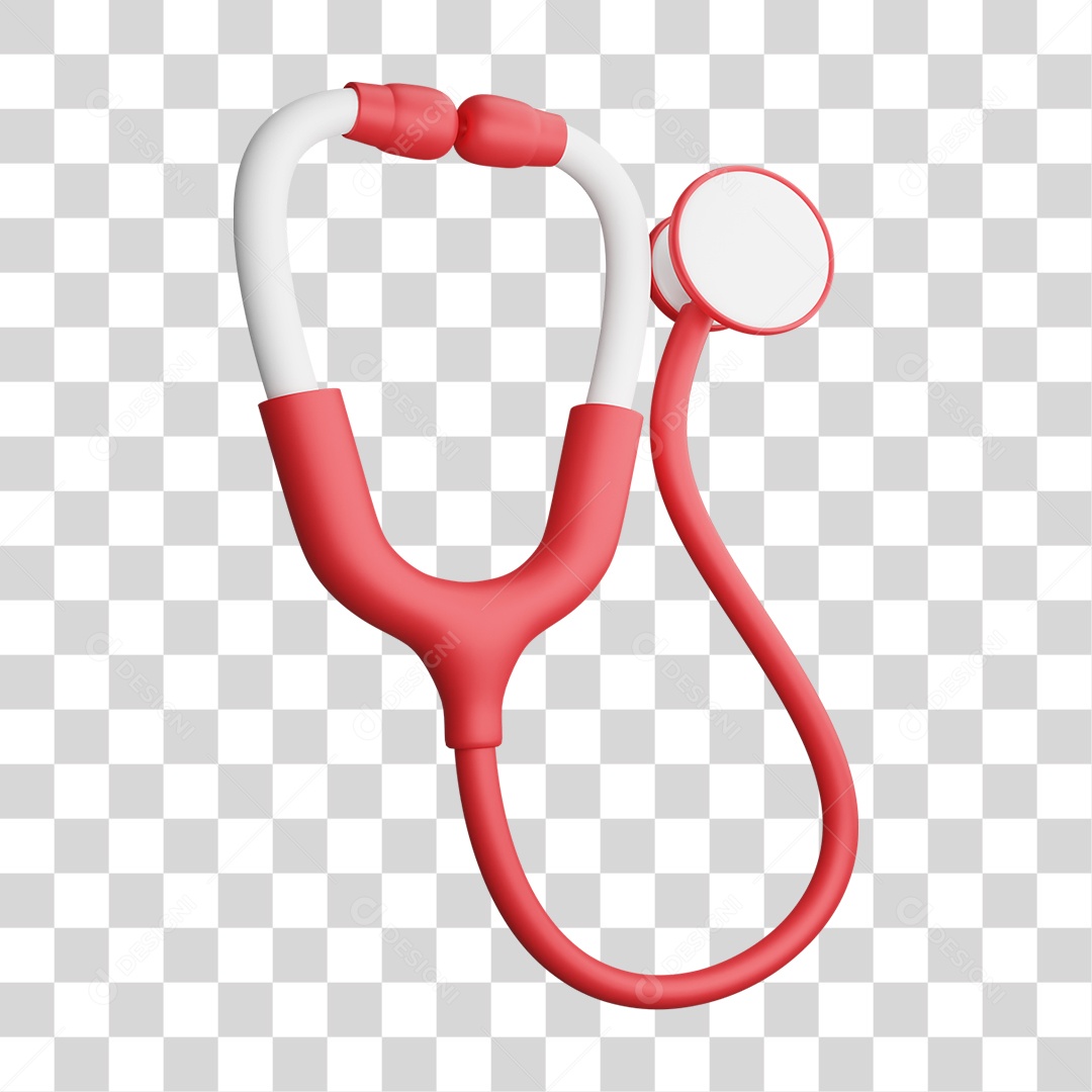 Elemento 3D  Estetoscópio Hospital PNG Transparente