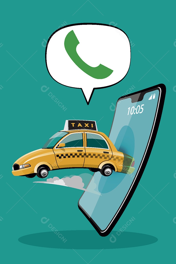 Taxi Ilustração Vetor EPS