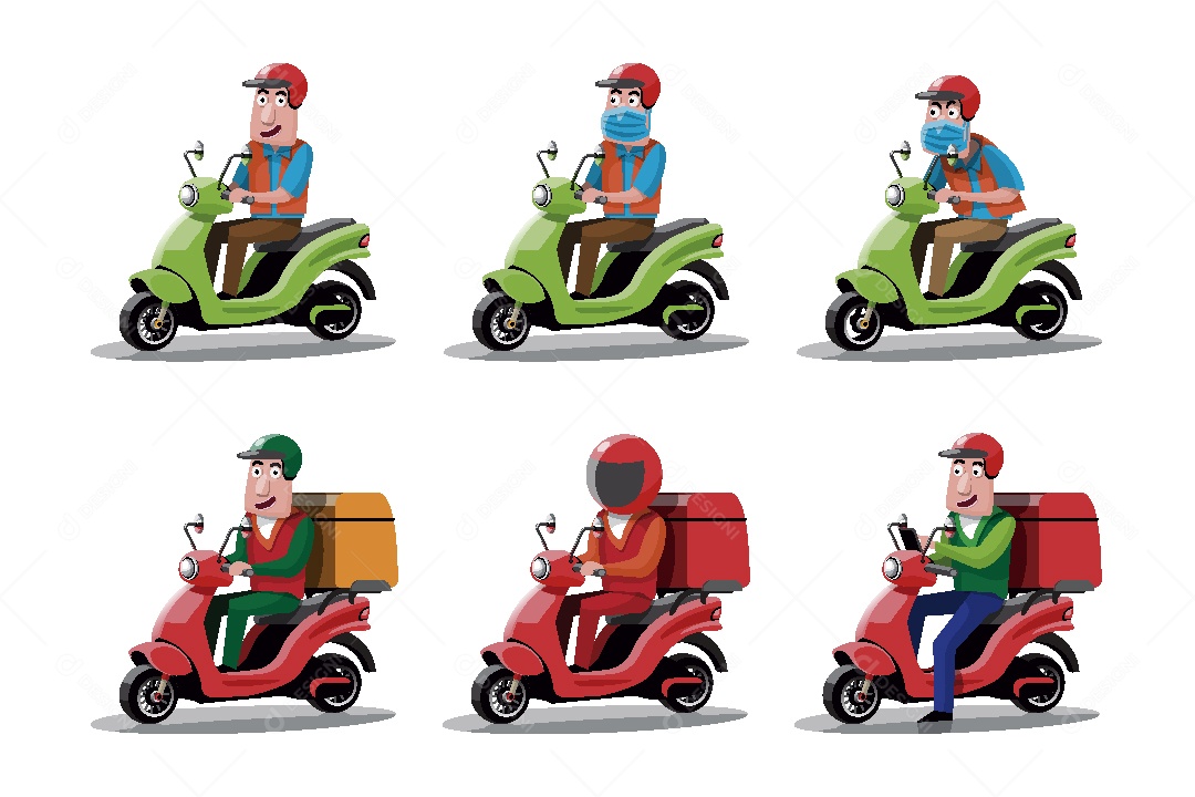 Serviço de Entrega Ilustração Vetor EPS