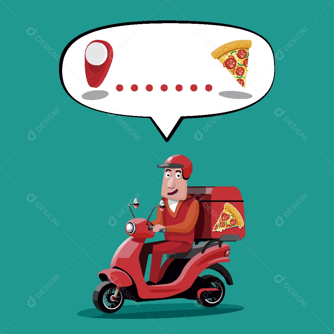 Serviço de Entrega Ilustração Vetor EPS