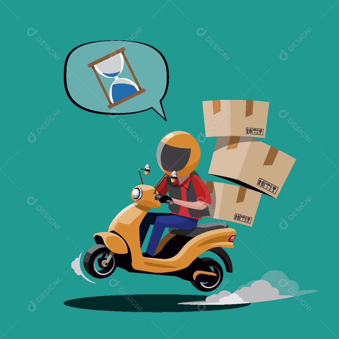 Serviço de Entrega Ilustração Vetor EPS