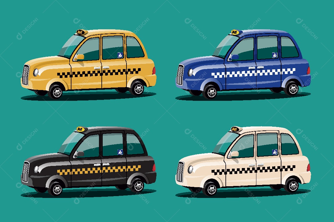 Taxi Ilustração Vetor EPS