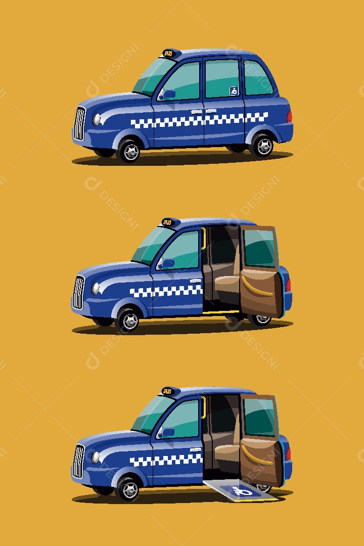 Taxi Ilustração Vetor EPS