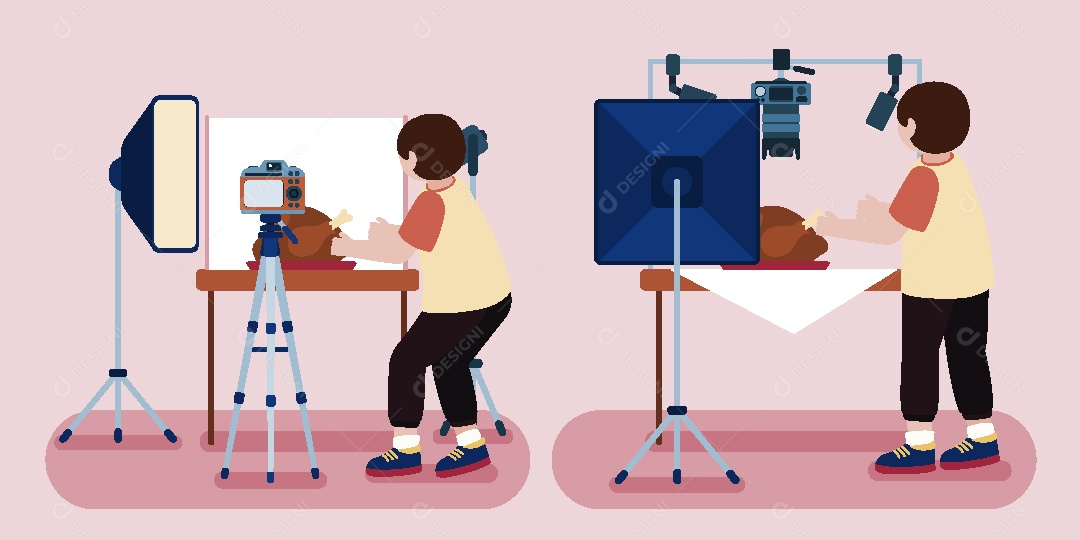 Fotógrafo Ilustração Vetor EPS