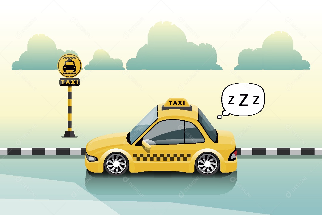 Taxi Ilustração Vetor EPS