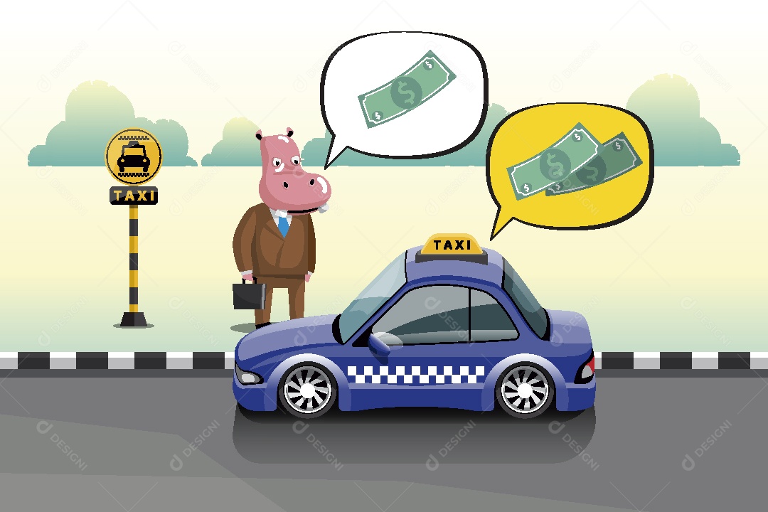 Taxi Ilustração Vetor EPS