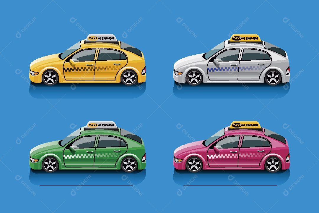 Taxi Ilustração Vetor EPS