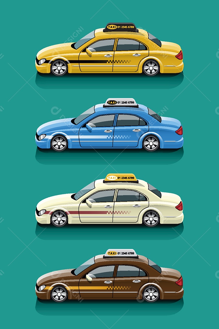 Taxi Ilustração Vetor EPS