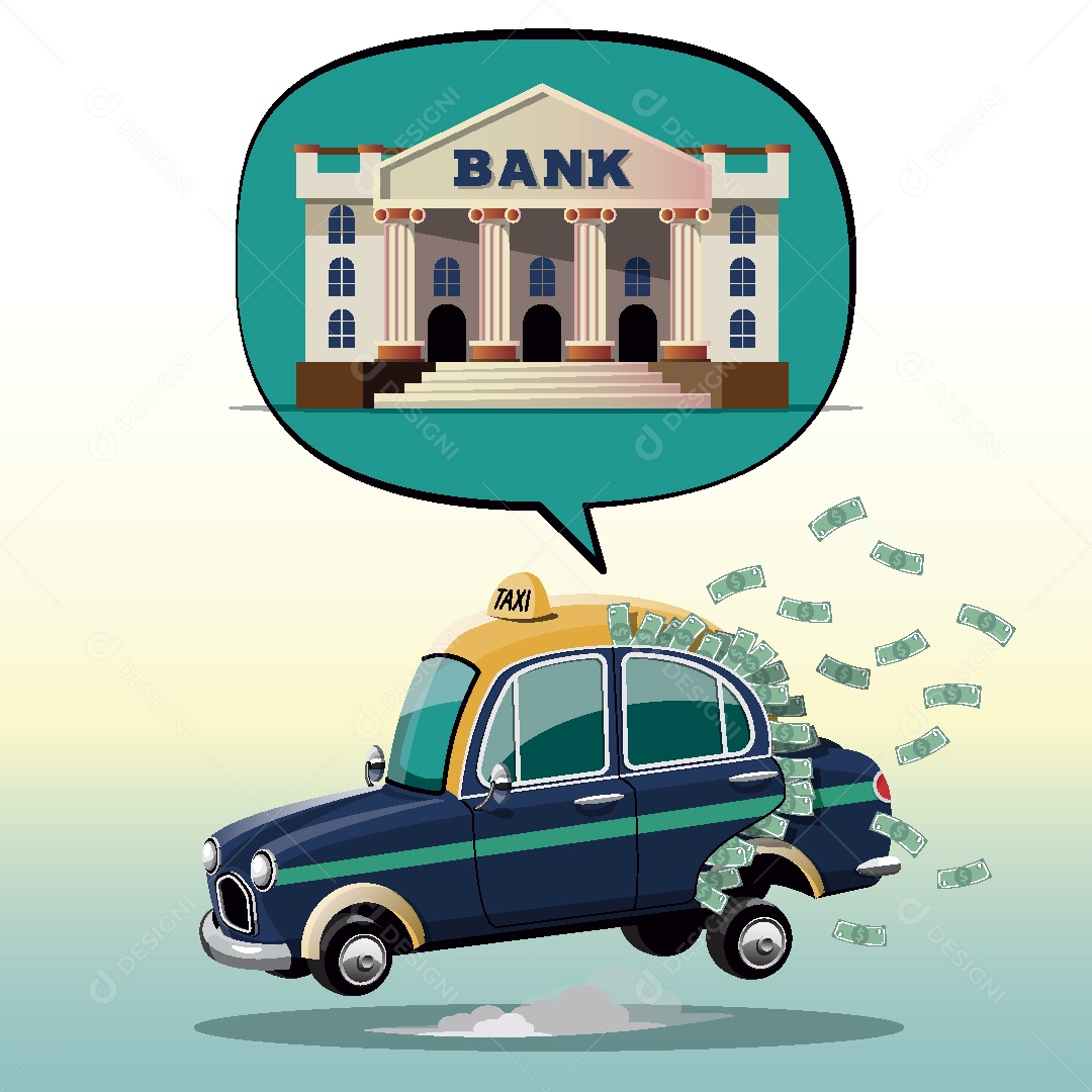 Táxi Ilustração Vetor EPS