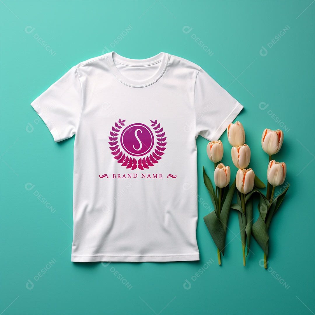 Modelo de Logo de Empresa Mockup PSD Editável