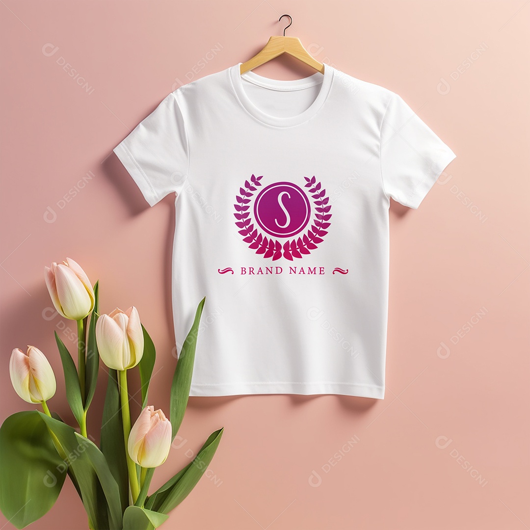 Modelo de Logo de Empresa Mockup PSD Editável