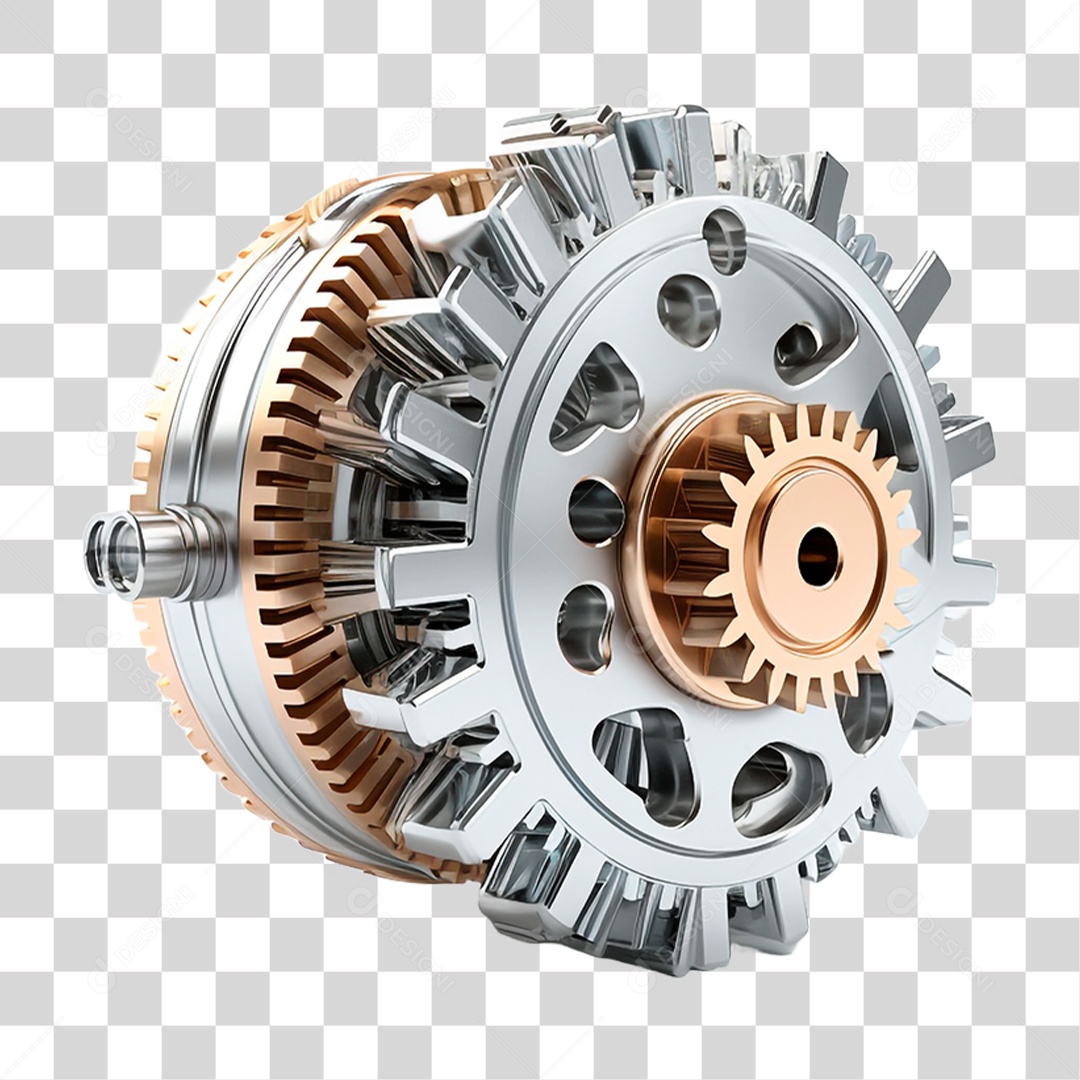 Engrenagem Steampunk PNG Transparente