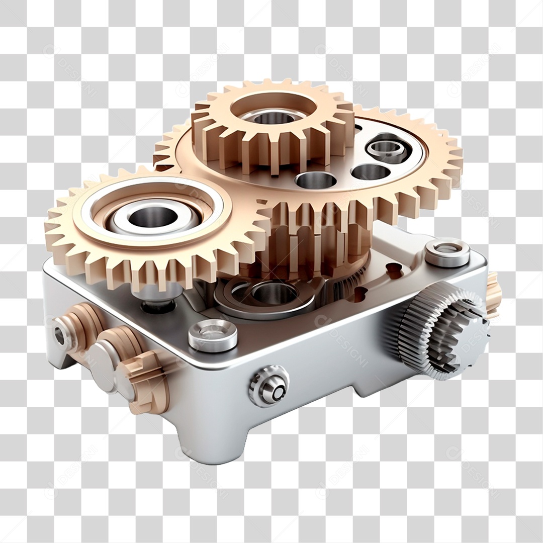 Engrenagem Steampunk PNG Transparente