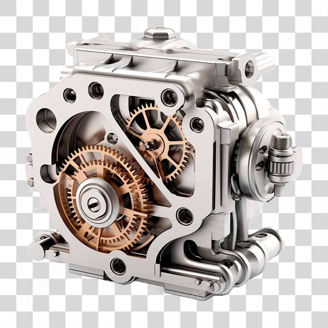 Engrenagem Steampunk PNG Transparente