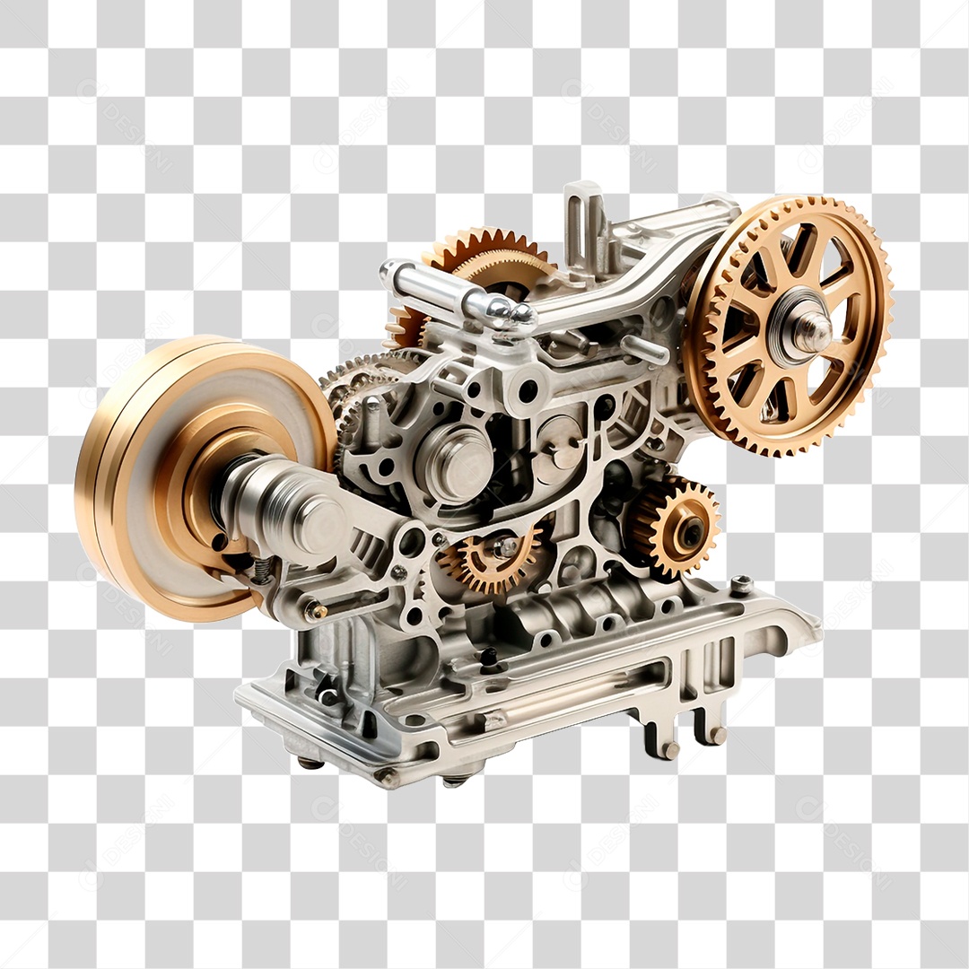 Engrenagem Steampunk PNG Transparente
