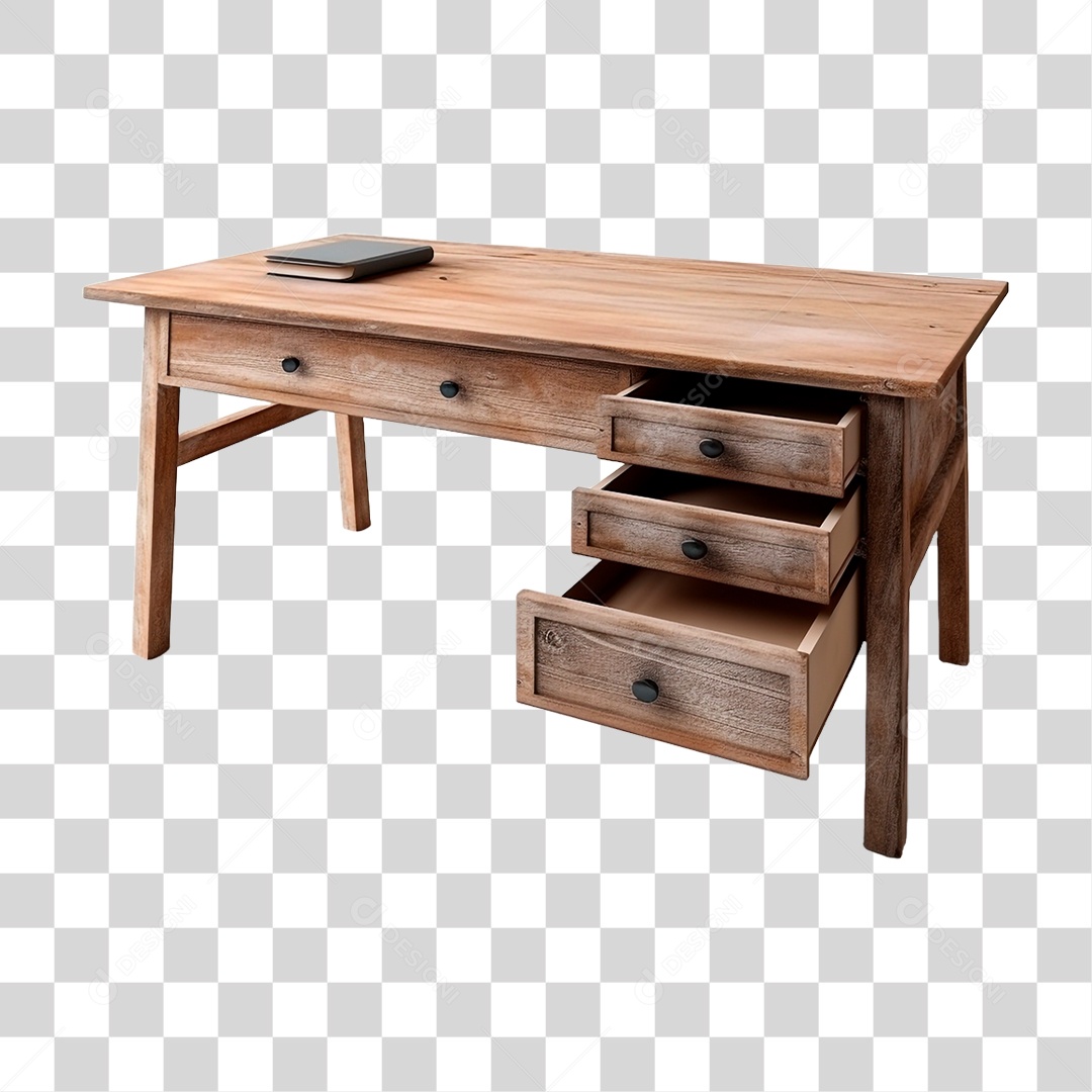 Mesa de Madeira PNG Transparente