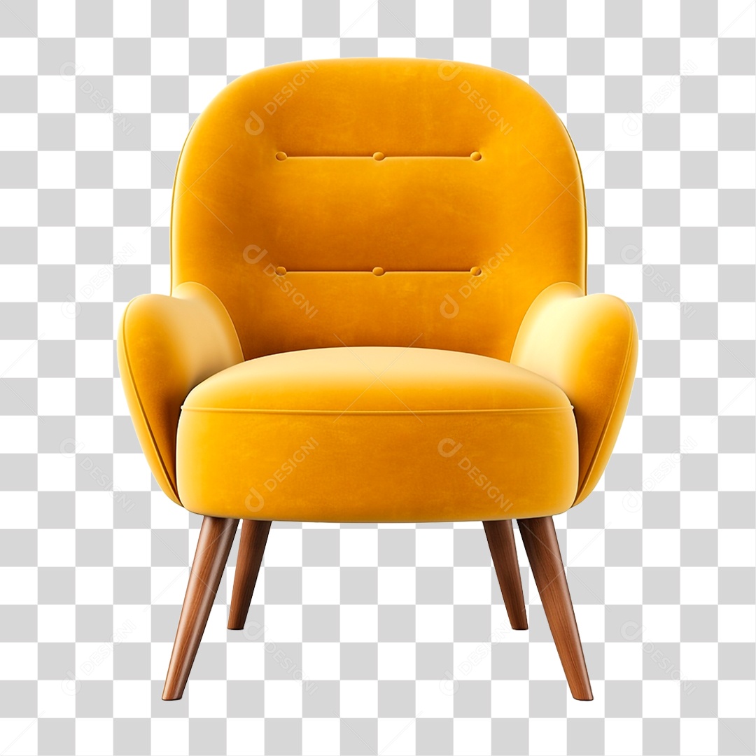 Poltrona de Couro PNG Transparente