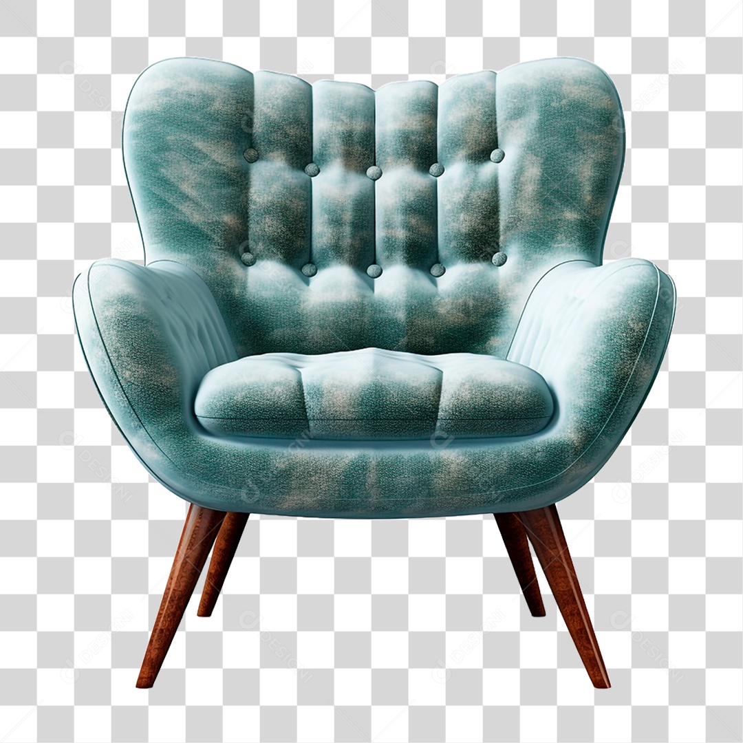 Poltrona de Couro PNG Transparente