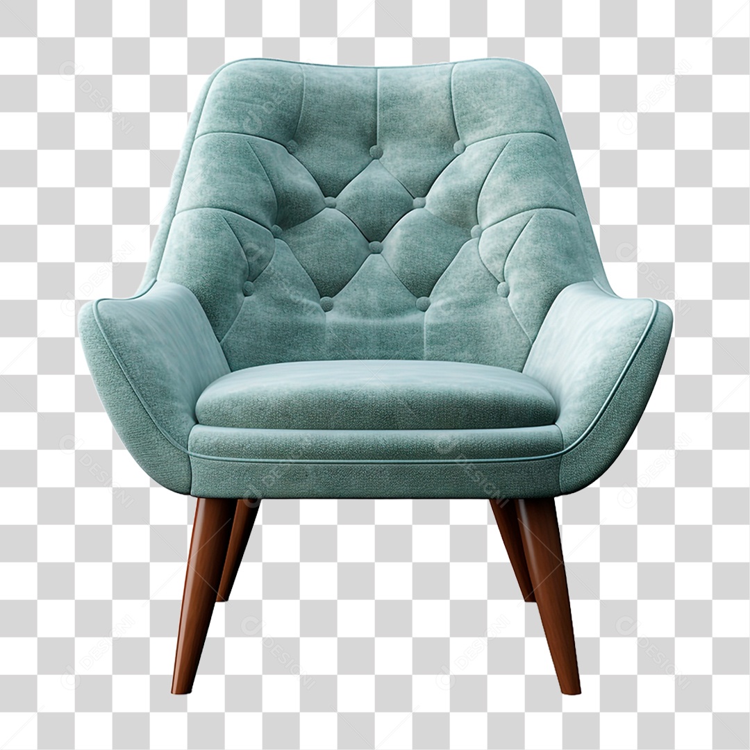 Poltrona de Couro PNG Transparente